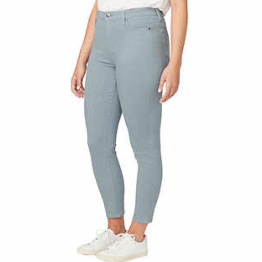 Buffalo Tencel Blend High Rise Ankle Pants - Color: Ocean